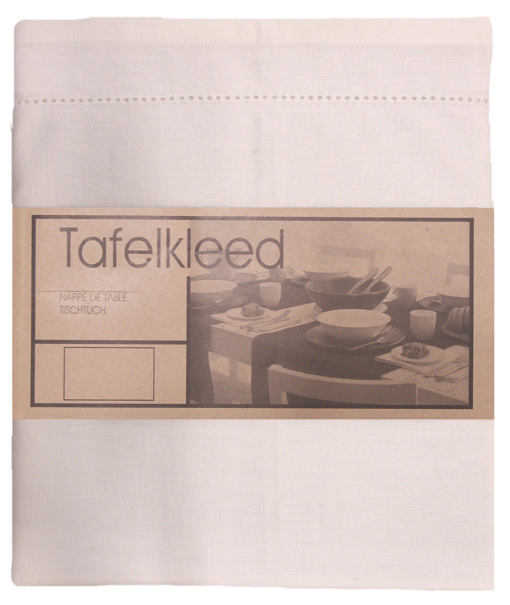 tafelkleed Ajour 150x250 cm ivoor