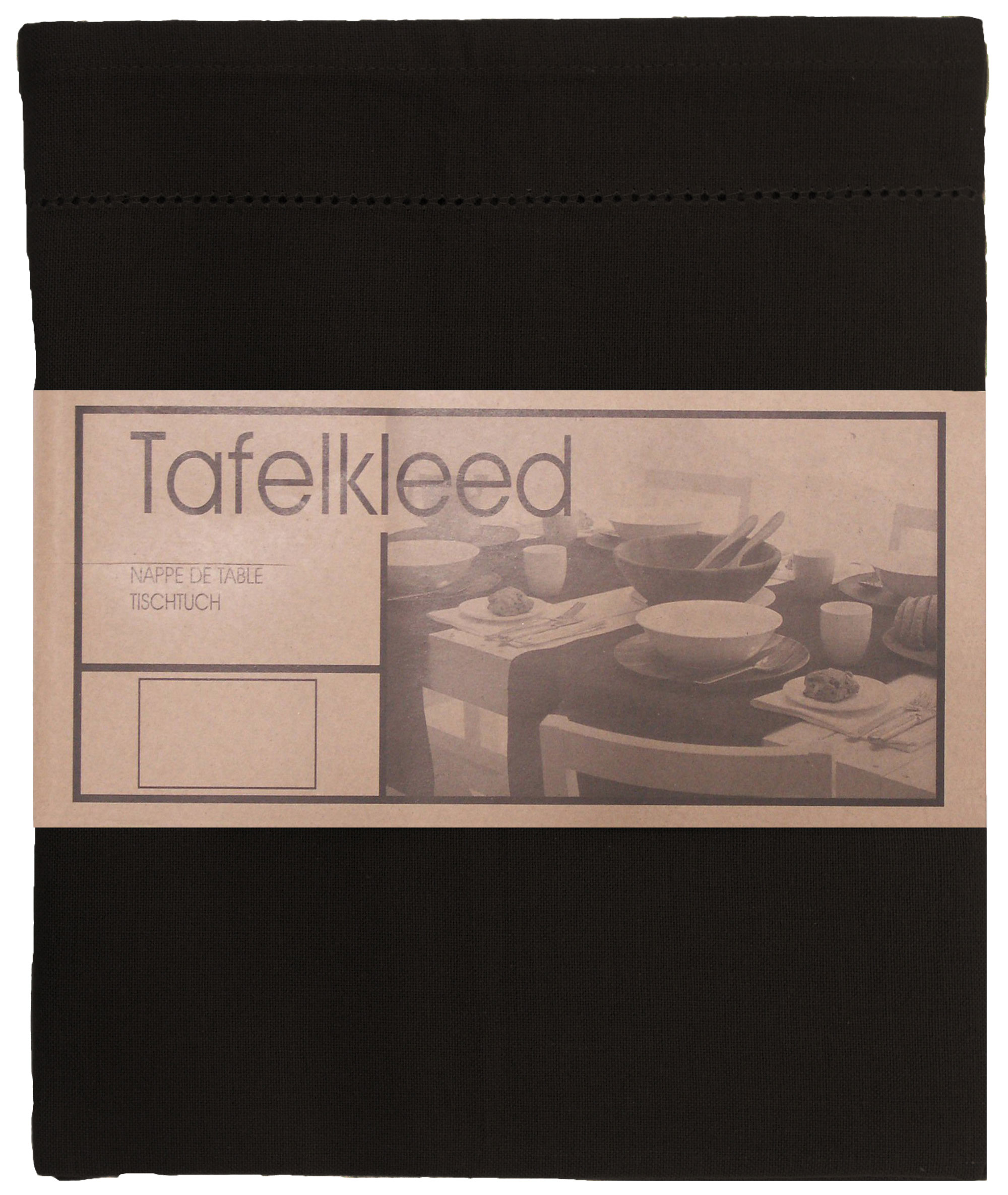 tafelkleed Ajour 150x250 cm zwart