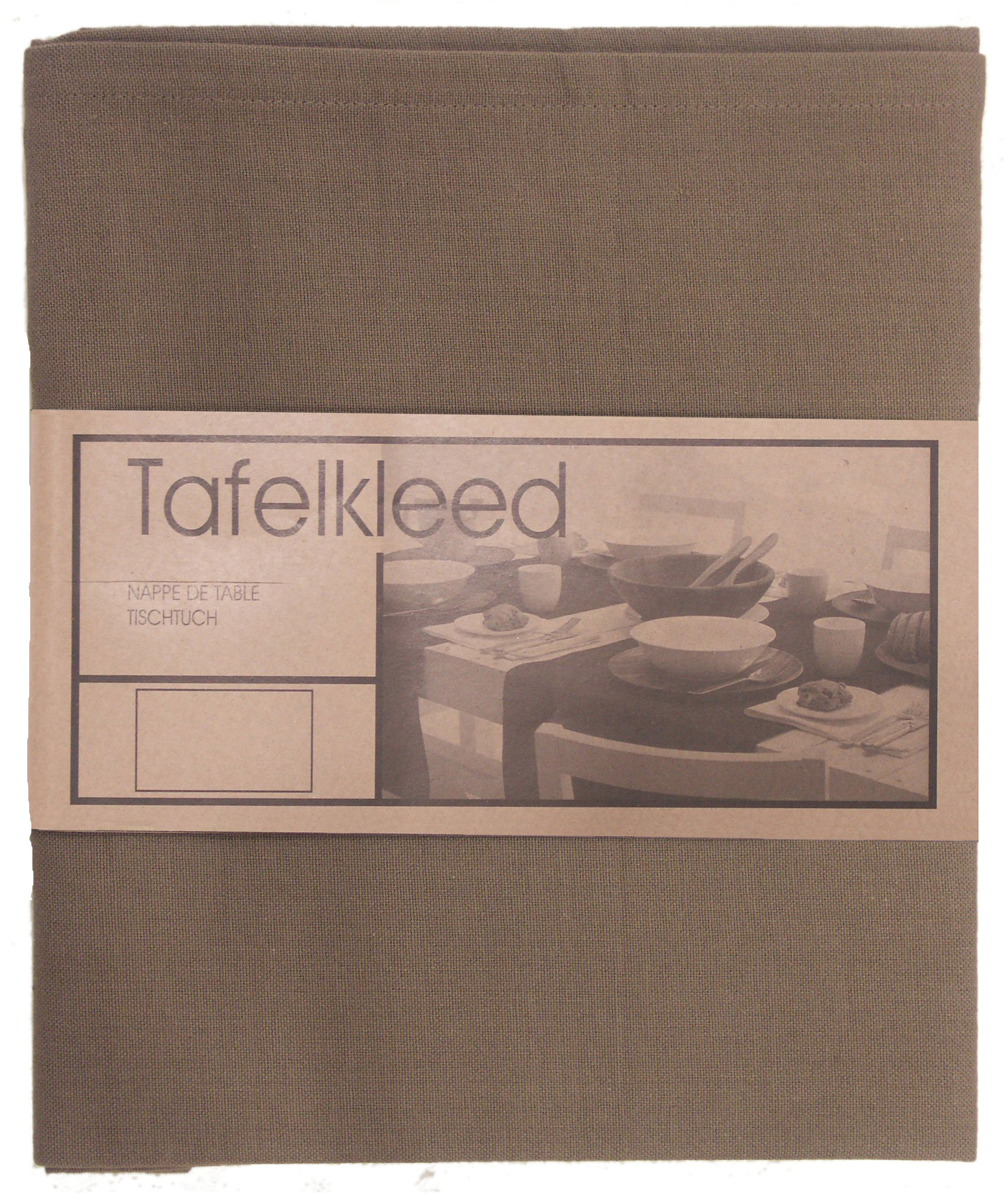 Tafelkleed Brugge 100x100 cm taupe