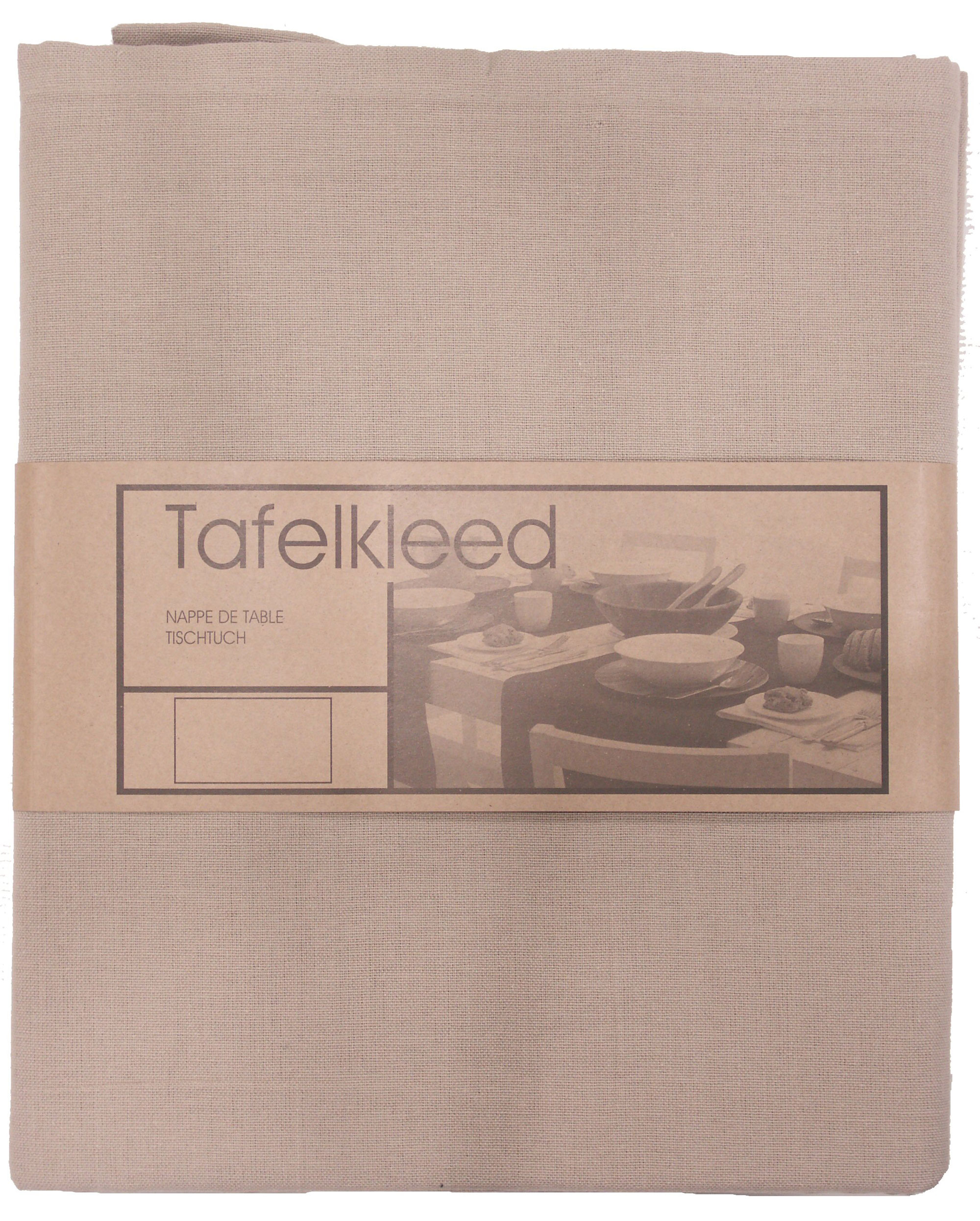 tafelkleed Brugge 180cm rond kiezel