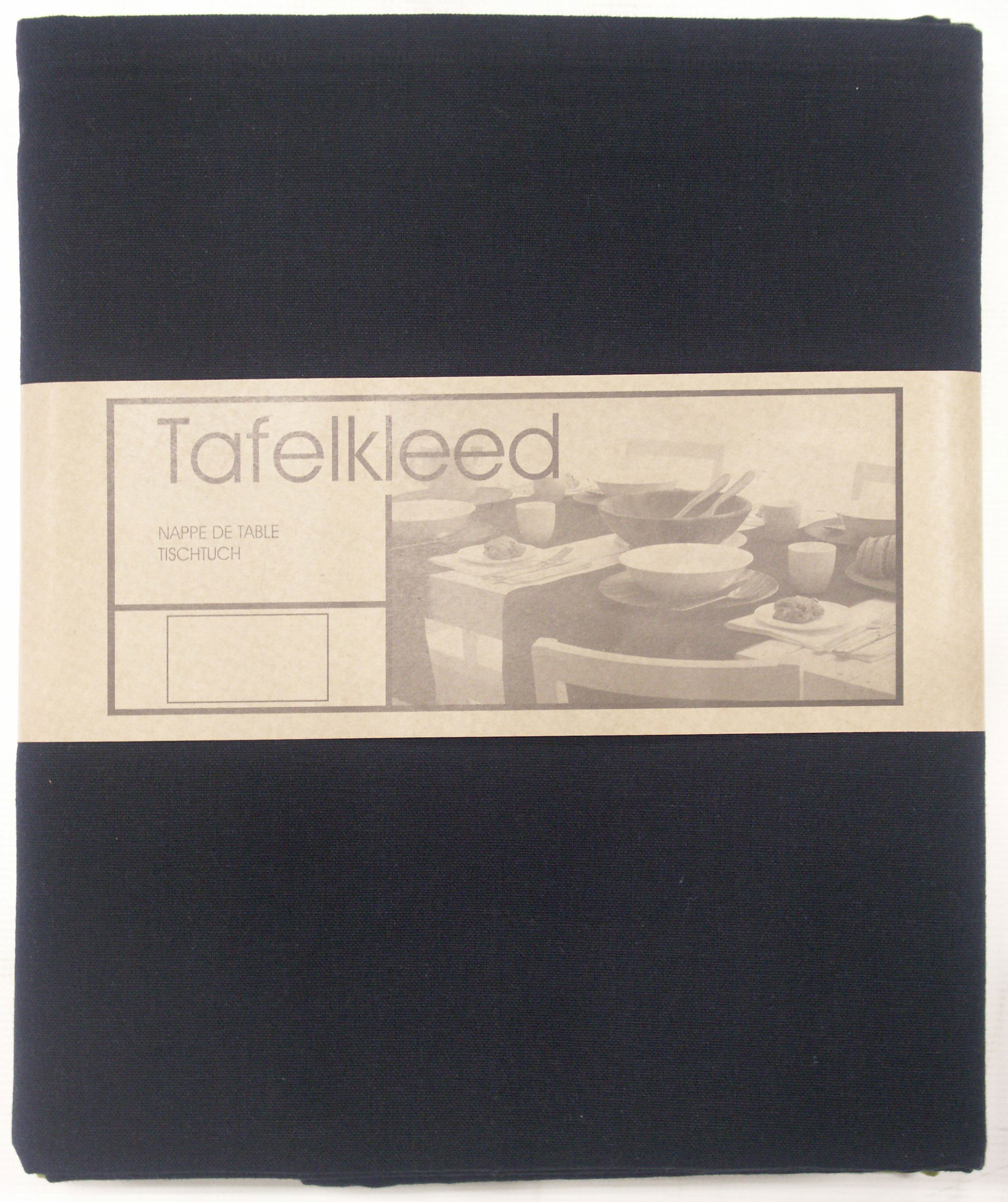 tafelkleed Brugge 180cm rond zwart