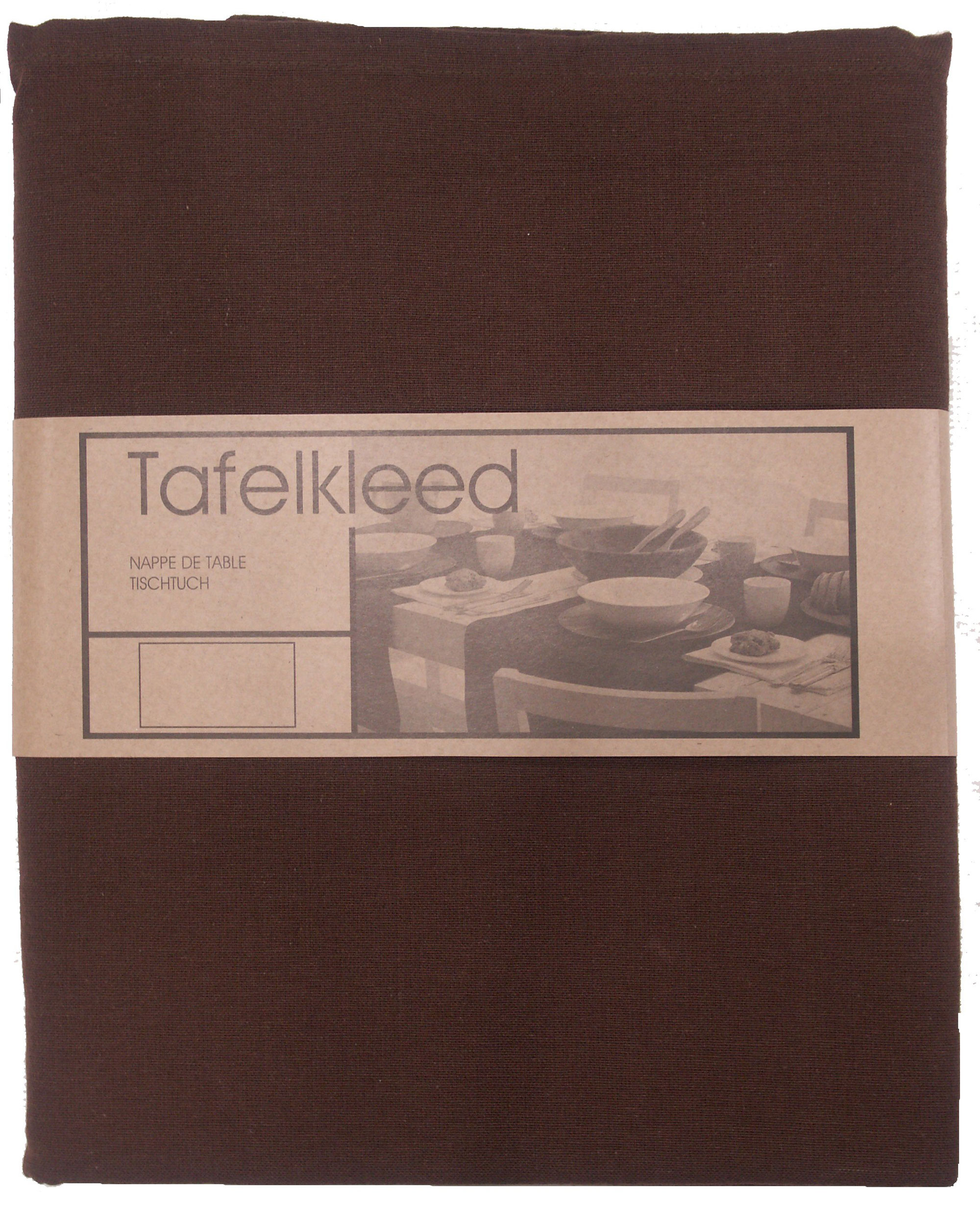 Tafelkleed Brugge 200x200 cm bruin