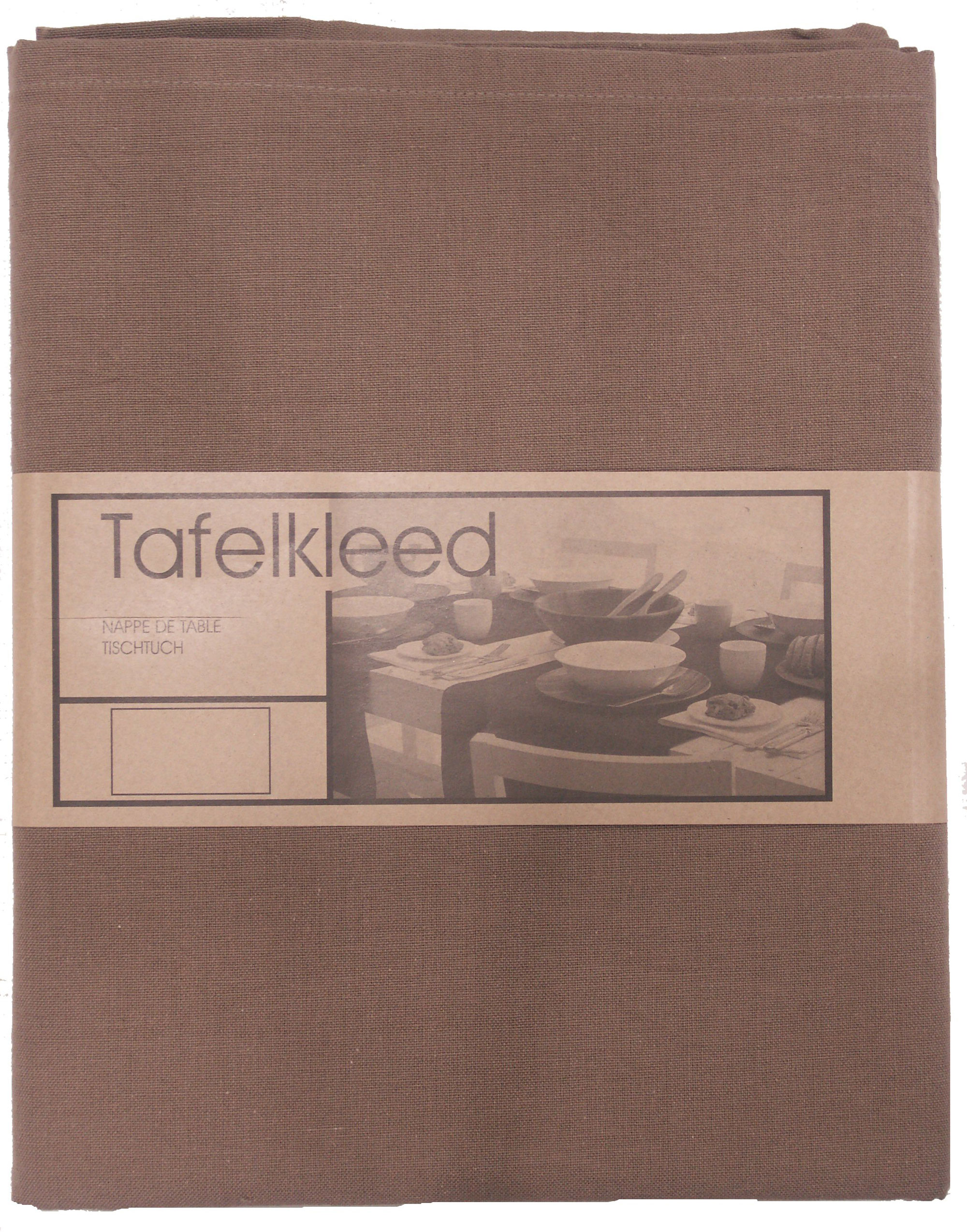 Tafelkleed Brugge 150x250 cm licht bruin